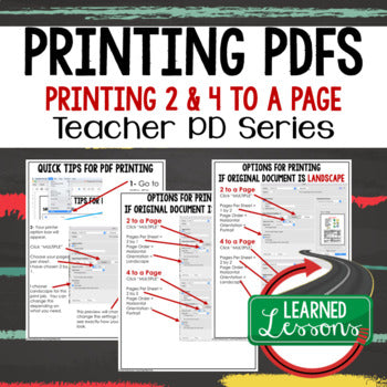Printing PDFs for Teachers | TPT Buyers Guide | Teacher Technology Tips - preview 1