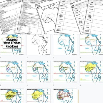 African Kingdoms Mapping Activity, Mapping African Kingdoms PRINT & DIGITAL - preview 3