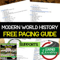 Modern World History Pacing Guide | Renaissance to Today | Curriculum Map - preview 1