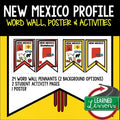 New Mexico History Word Wall, State Profile, New Mexico Activities US History - preview 1