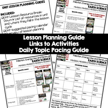 Pollution & Energy Use Lesson Plan Guide | NGSS | Earth Science Lesson Plans - preview 2