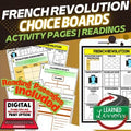 French Revolution Activities Choice Board, Digital Learning, Google, & Print - preview 1