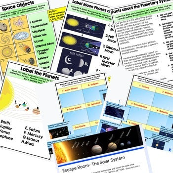 Solar System Digital Escape Room Solar System Activity Earth Science Escape Room - preview 2