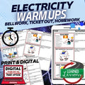 Electrical Energy Warm Ups & Bell Ringers, NGSS Science Warm Ups - preview 1
