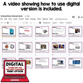 Interest Groups, Public Opinion Game Cards, Print, Google & Digital Learning - preview 2