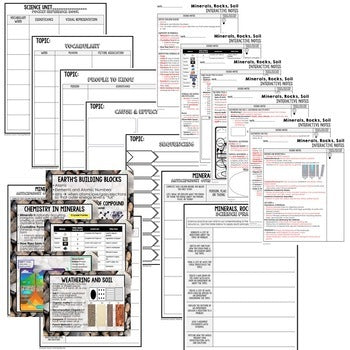 Minerals Guided Notes & PowerPoints NGSS Earth Science Guided Notes - preview 2