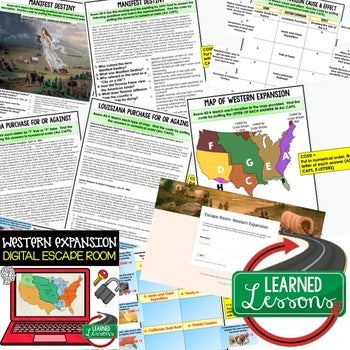 Western Expansion Escape Room | Digital Breakout | U.S. History Activity - preview 2