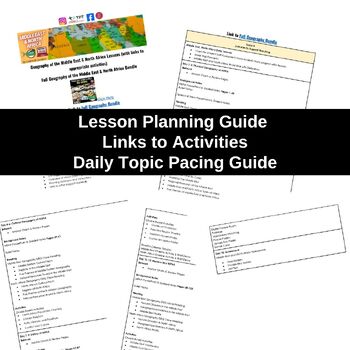 Middle East North Africa Lesson Plan Guide for World Geography Back To School - preview 2