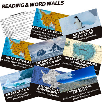 Antarctica Word Wall Activity Pages World Geography Word Wall - preview 2