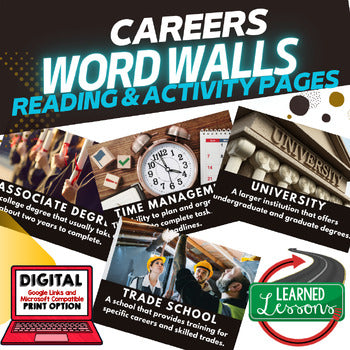 Careers Word Wall with Activity Pages - preview 1
