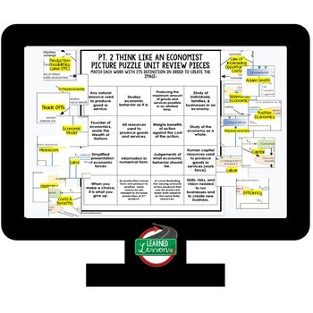 Think Like An Economist Activity Picture Puzzle, Economics Curriculum - preview 4