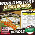 World History Choice Board Bundle | Print & Digital Activities Part 2 - preview 1