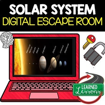 Solar System Digital Escape Room Solar System Activity Earth Science Escape Room - preview 1