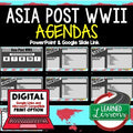 Asia Post WWII Agenda PowerPoint & Google Slides Agenda World History - preview 1