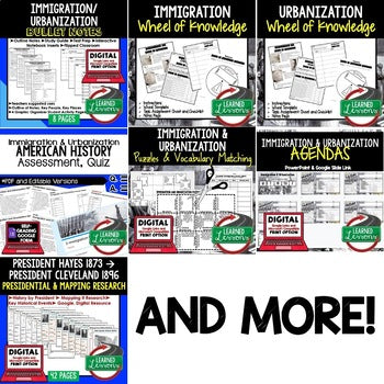 Immigration & Urbanization Activities Bundle | U.S. History Print & Digital - preview 4