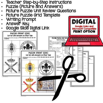 Louisiana's Colonial Period Activity Picture Puzzle Louisiana History Curriculum - preview 3