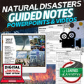 Natural Disasters Guided Notes PowerPoints, Video Flipped Classroom - preview 1