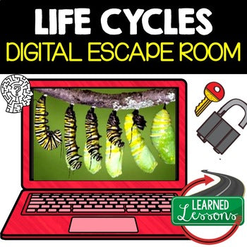 Life Cycles Digital Escape Room Breakout Room Life Cycles Activity Life Science - preview 1