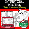 Foreign Affairs Vocabulary Activity Puzzle Print and Google - preview 1