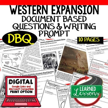 Western Expansion DBQ, Manifest Destiny DBQ, Google and Print - preview 1