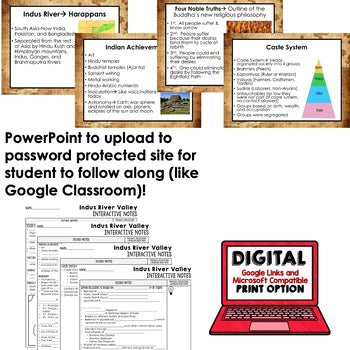 Indus River Valley Civilization Guided Notes and PowerPoints, Google - preview 2