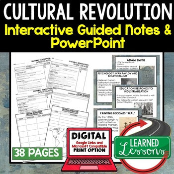Cultural Revolution Guided Notes & PowerPoints, Digital and Print - preview 1