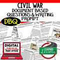 Civil War DBQ, Document Based Questions, Primary and Secondary Sources - preview 1