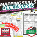 Geography Mapping Skills Activities, Geography Choice Board, Readings Passages - preview 1