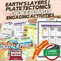 Earth's Layers Plate Tectonics Activities, Plate Tectonics Choice Board - preview 1