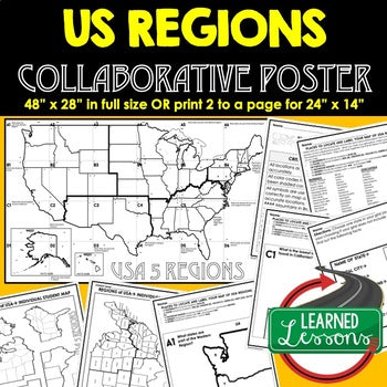 US REGIONS Collaborative Poster, US REGIONS MAPPING Activity US REGIONS Research - preview 1