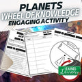 Planets Project Activity, Wheel of Knowledge Interactive Notebook - preview 1