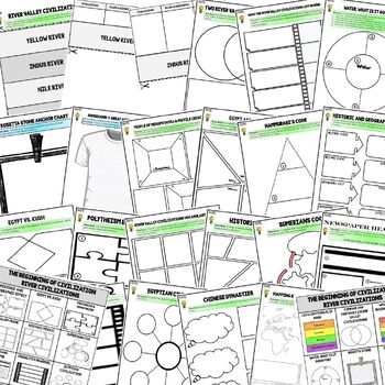 River Valley Civilizations Choice Board Activities | World History Activity - preview 4