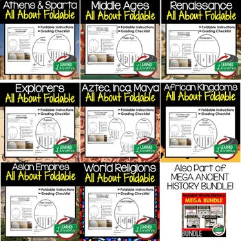 Early Man Activity, All About Foldable (Interactive Notebook) - preview 2