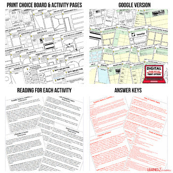 American History Activities Bundle | Digital Graphic Organizers, Choice Boards - preview 2