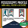 Missouri History Word Wall, State Profile, Missouri Activities US History Poster - preview 1