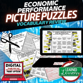 Economic Performance Activity Picture Puzzle, Economics Curriculum - preview 1