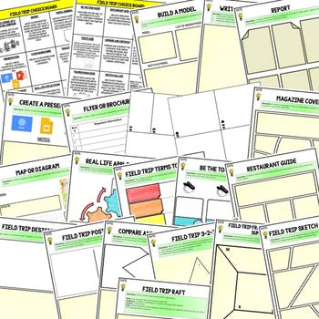 Field Trip Activities, Choice Board, Digital Distance Learning & Print - preview 2
