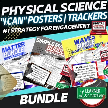NGSS 6–8 Science I Can Posters & Self-Assessment Bundle | Learning Targets - preview 2