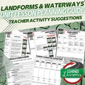 Landforms & Topography Lesson Plan Guide | NGSS Earth Science Lesson Plans - preview 1