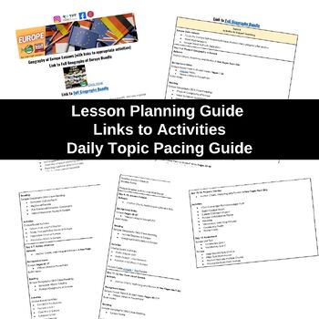 Europe Lesson Plan Guide for World Geography Back To School - preview 2