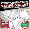 Story Characters Compare and Contrast and Writing Extension Activity (English) - preview 1