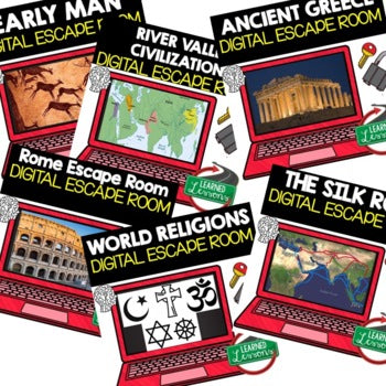Ancient World History Digital Escape Room Ancient Civilization Activity - preview 2