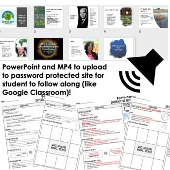 Earth Day Guided Notes and PowerPoint, Google Classroom and Print - preview 2