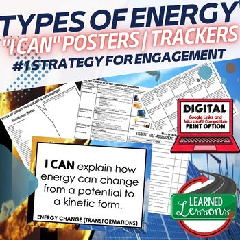 Energy I Can Posters, Physical Science Posters - preview 2