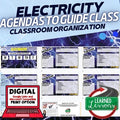 Electricity Agenda PowerPoint & Google Slides, Physical Science Agenda - preview 1