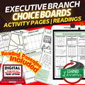 Executive Branch Activities Choice Board, Digital Google Learning & Print - preview 1