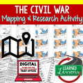 Civil War Map Activity Lesson Research, Mapping the Civil War FREE - preview 1