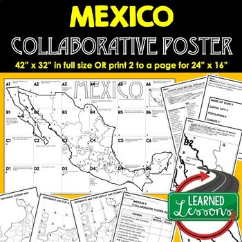 Mexico Collaborative Poster, Mapping Mexico Activity, Mexico Research - preview 1
