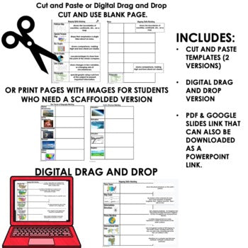 Landforms & Waterways Vocabulary Matching for Distance Learning & Print, Google - preview 3