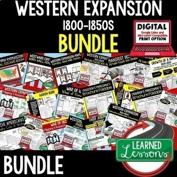 Westward Expansion Bundle | U.S. History Activities Print & Digital - preview 1